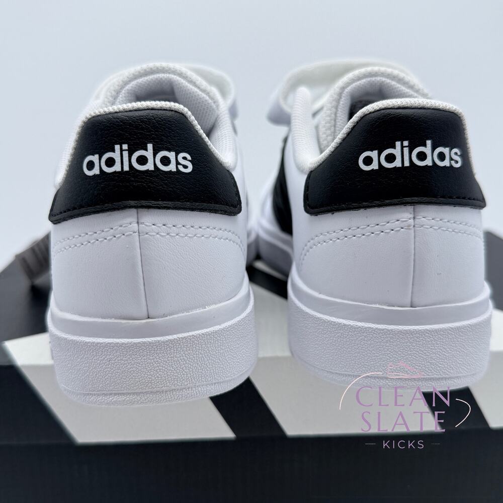 Adidas Grand Court 2.0 EL White/Black Kids 13K NIB/NWT - Picture 5 of 6